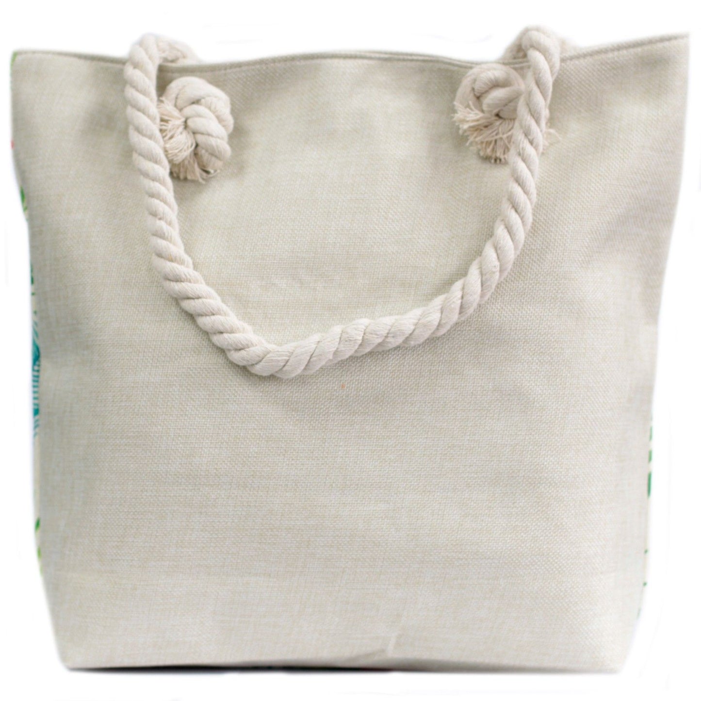 Bolso shopper con asa de cuerda - tropical piñas