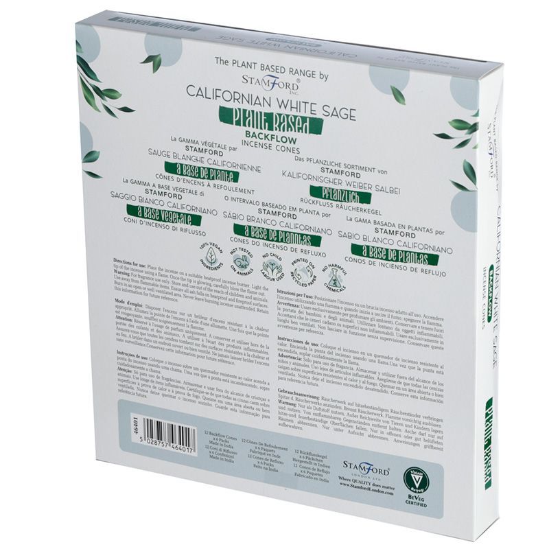Salvia Blanca de California - Conos de Incienso de Reflujo a Base de Plantas