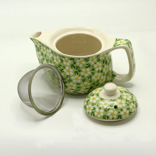 Tetera pequeña - Margarita verde