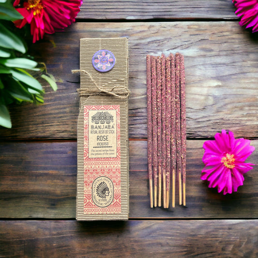 Rosa · Varillas de Incienso de Resina natural para un Ambiente Sofisticado
