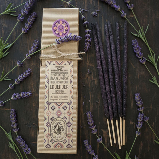 Lavanda · Varillas de Incienso de Resina natural para un Ambiente Sofisticado
