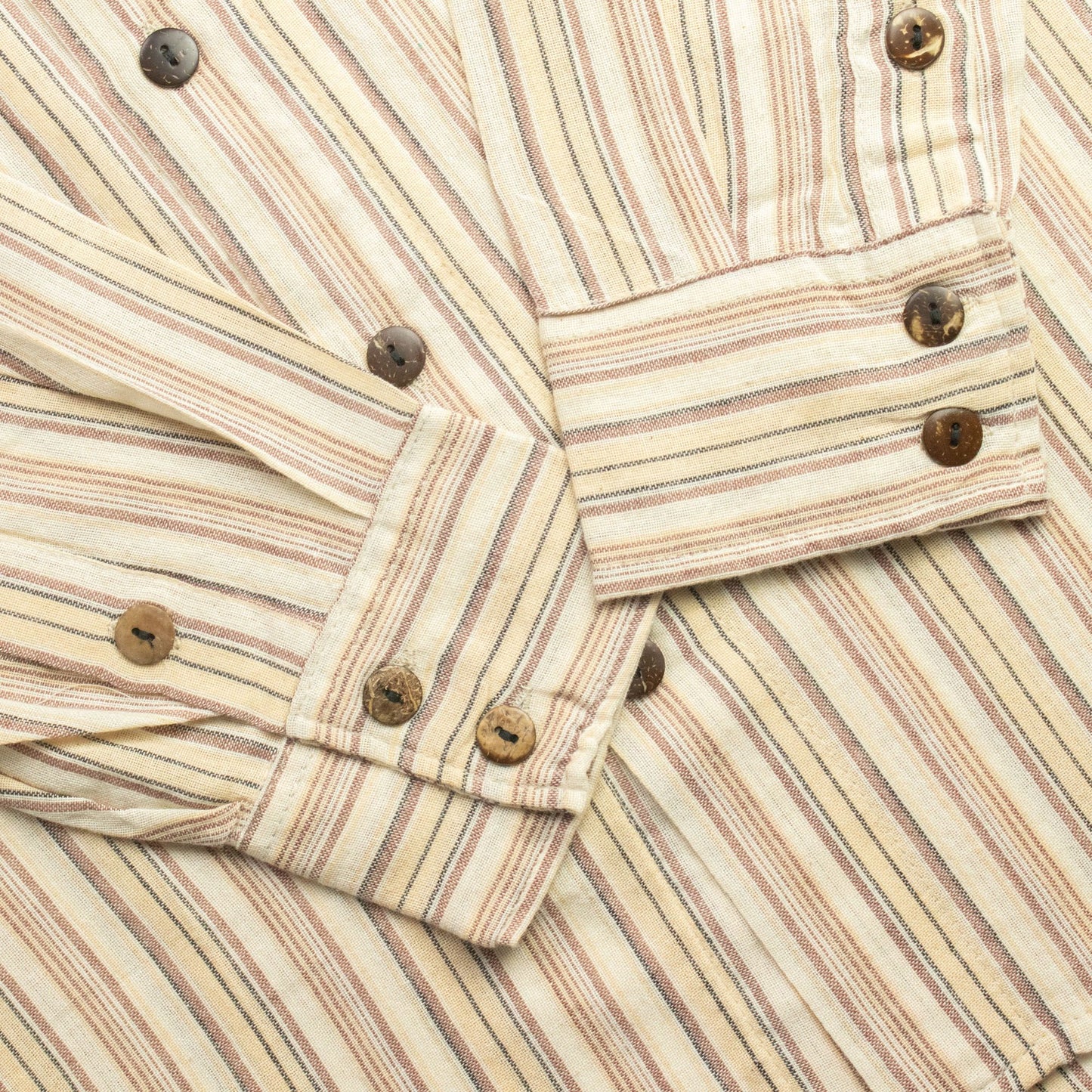Nomad Sari Grandad Shirt - Marrón Beige - Grande