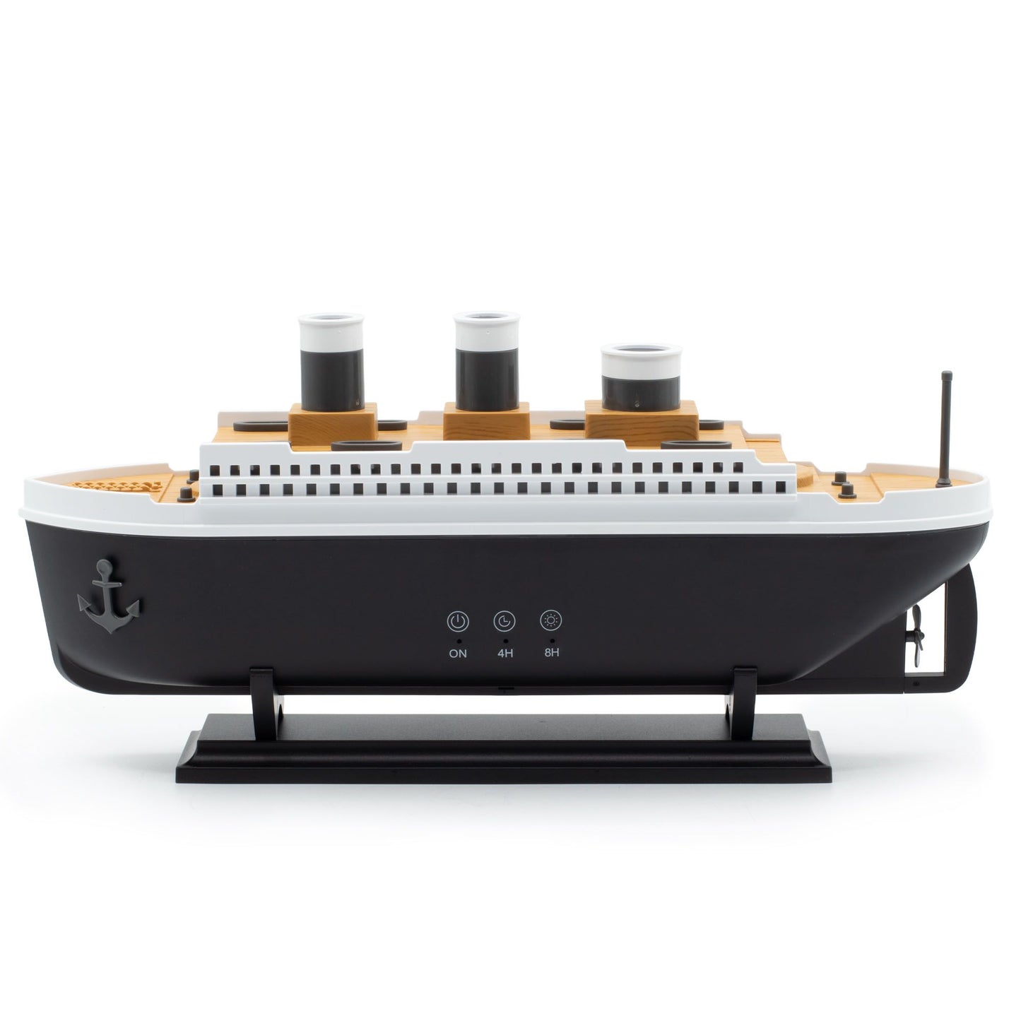 Difusor de aromas modelo barco y LED que cambia de color