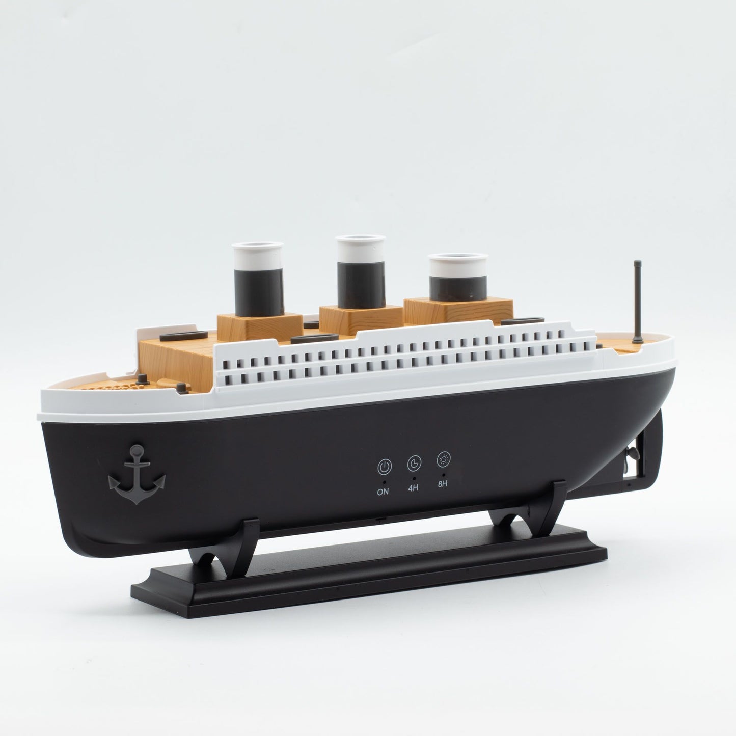 Difusor de aromas modelo barco y LED que cambia de color