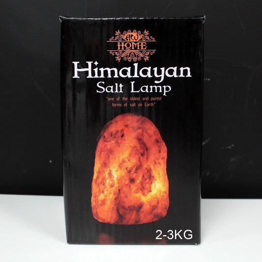 Lámpara de Sal del Himalaya 2-3kg Piedra Natural Tallada a Mano.