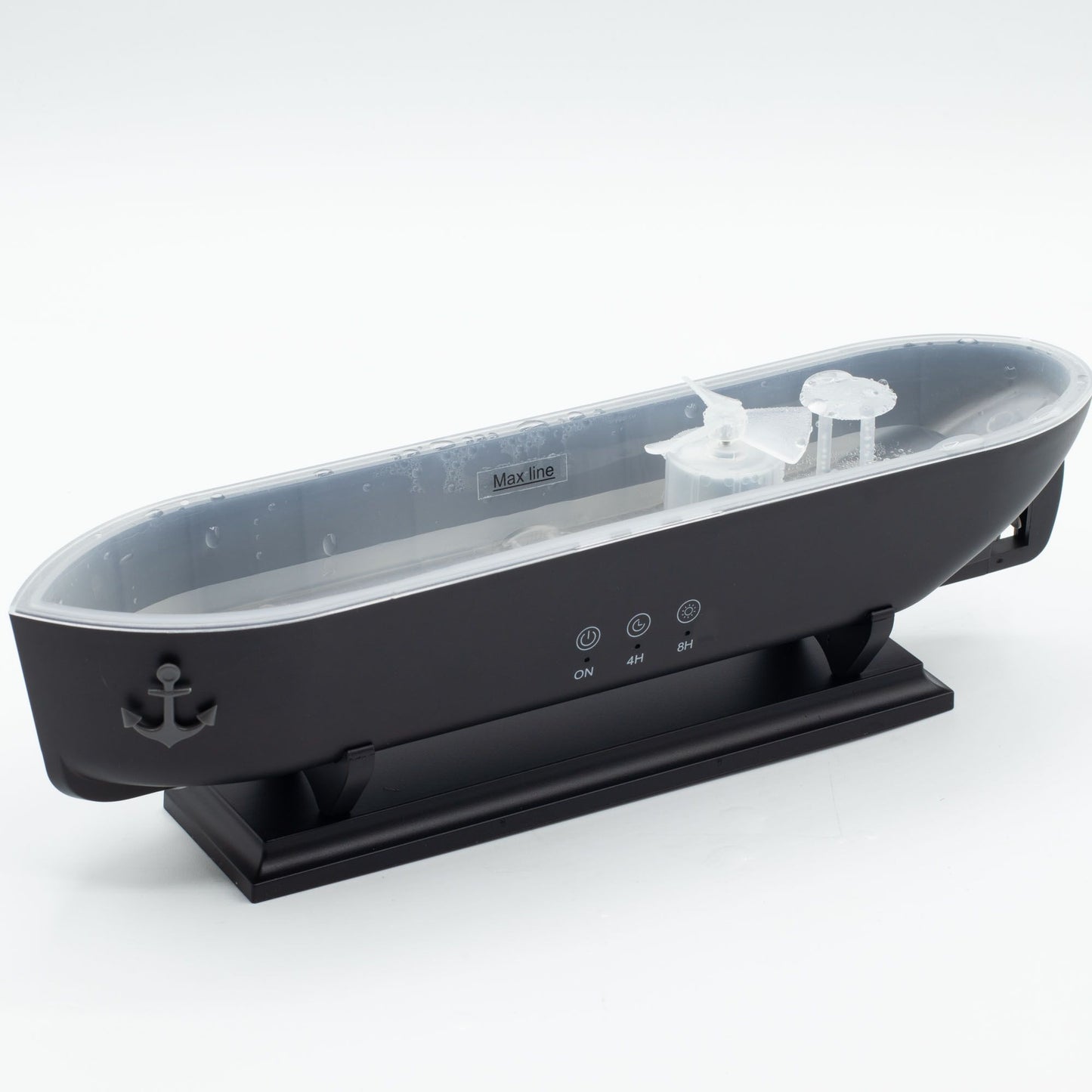 Difusor de aromas modelo barco y LED que cambia de color