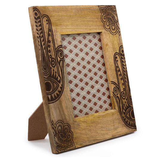 Marco Grande de Madera de Mango (para 13x18cm) 28x23x2cm - Hamsa Negro
