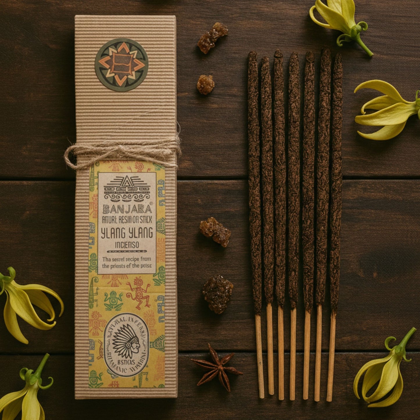 Ylang Ylang · Varillas de Incienso de Resina natural para un Ambiente Sofisticado