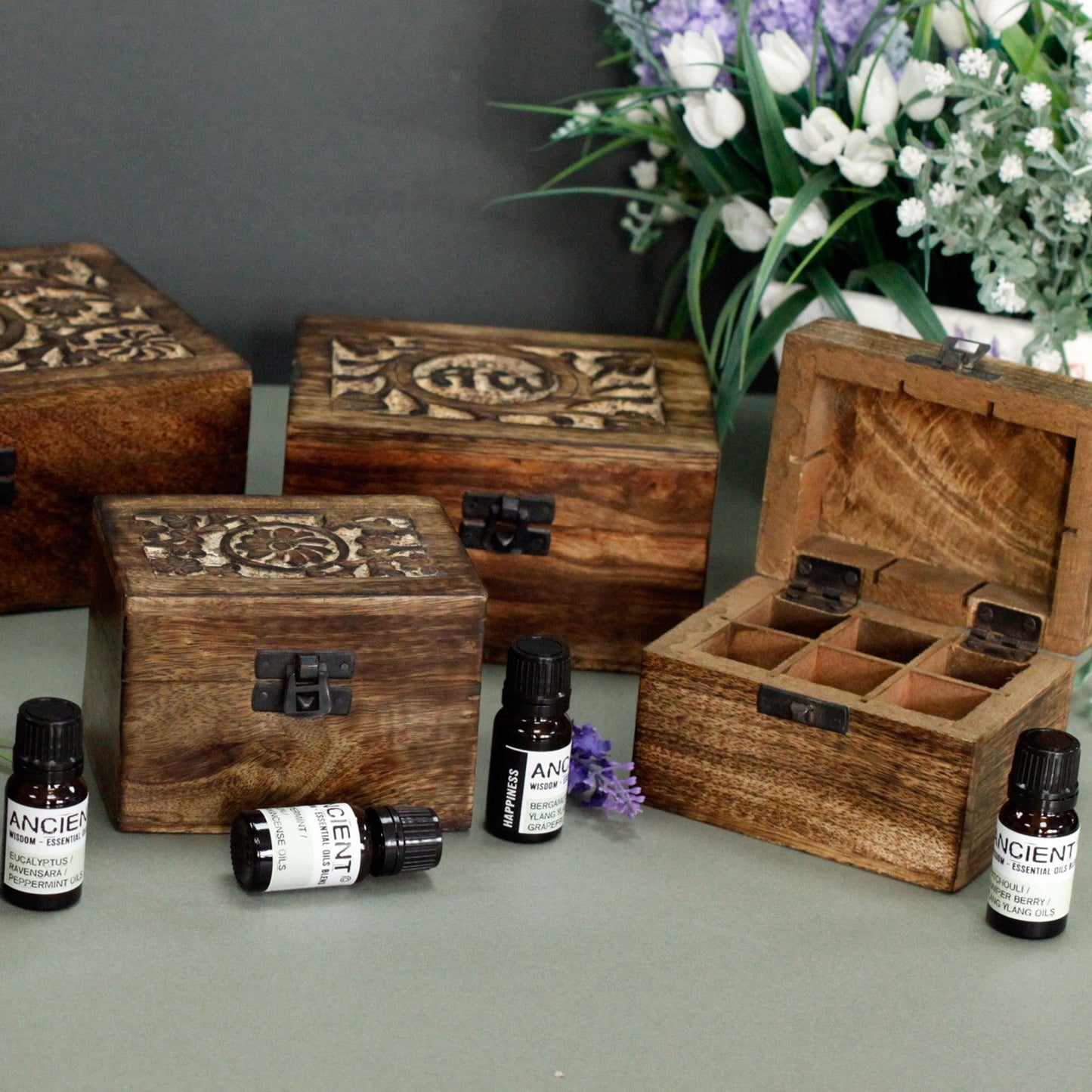 Caja de Aromaterapia Jardín - 32 compartimentos