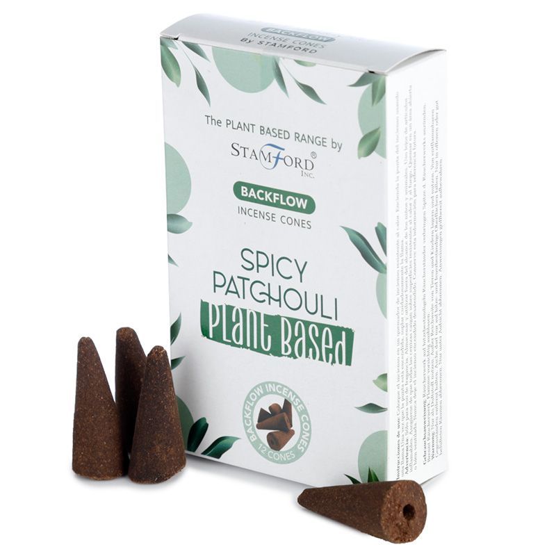 Pachuli Picante - Conos de Incienso de Reflujo a Base de Plantas