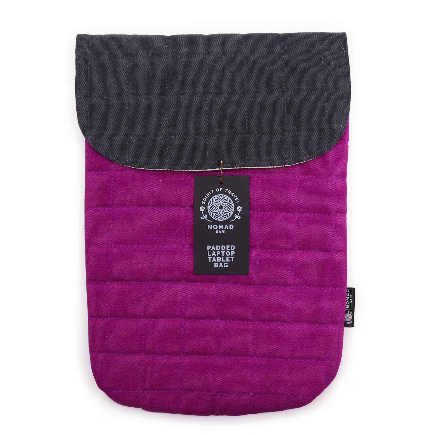 Funda acolchada para portátil - Púrpura Haze - Lavado de piedra de 14 oz