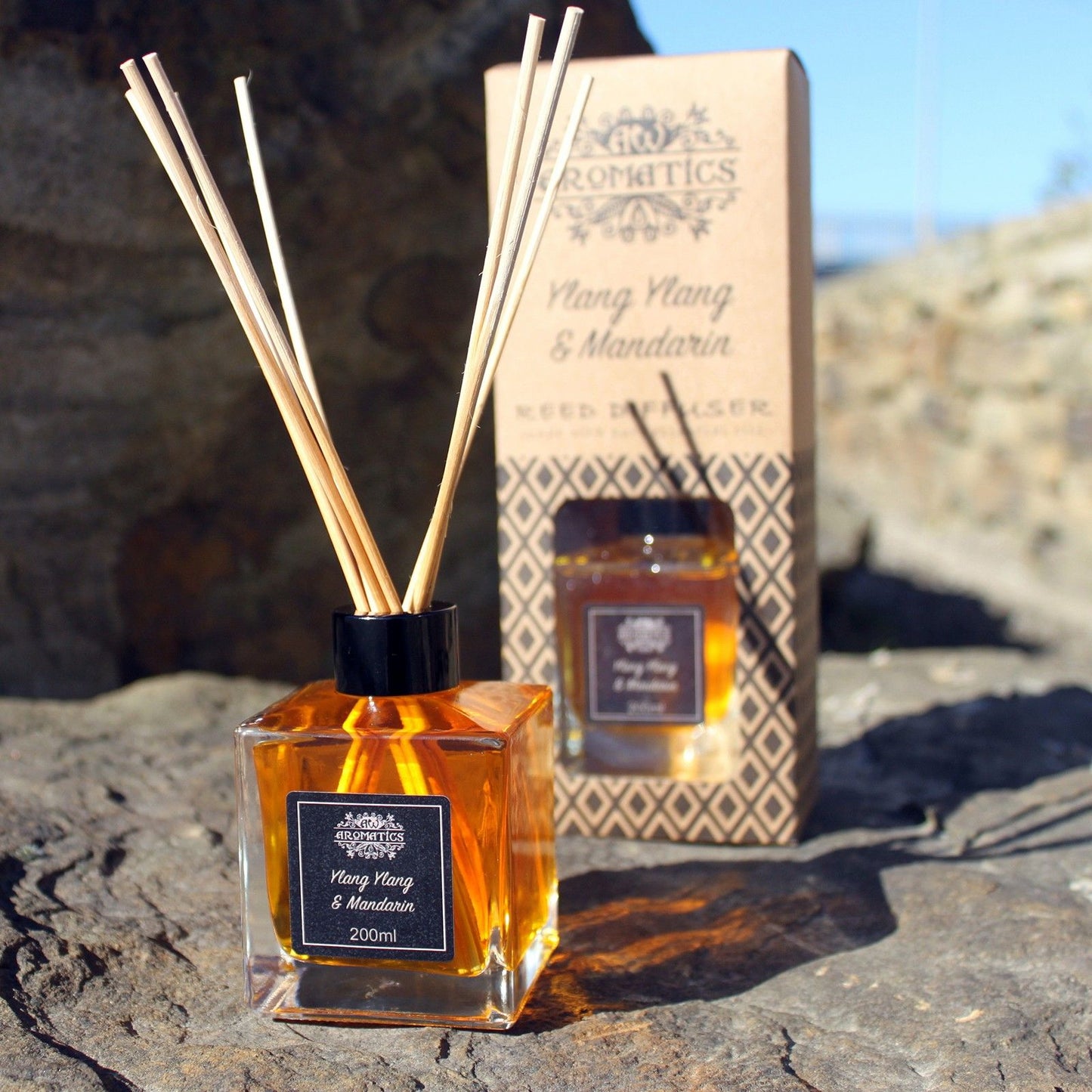 Difusor de Varillas con Aceites Esenciales - Lima y jengibre