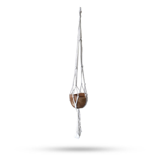 Macrame Soporte Clásico - Natural Med Pot