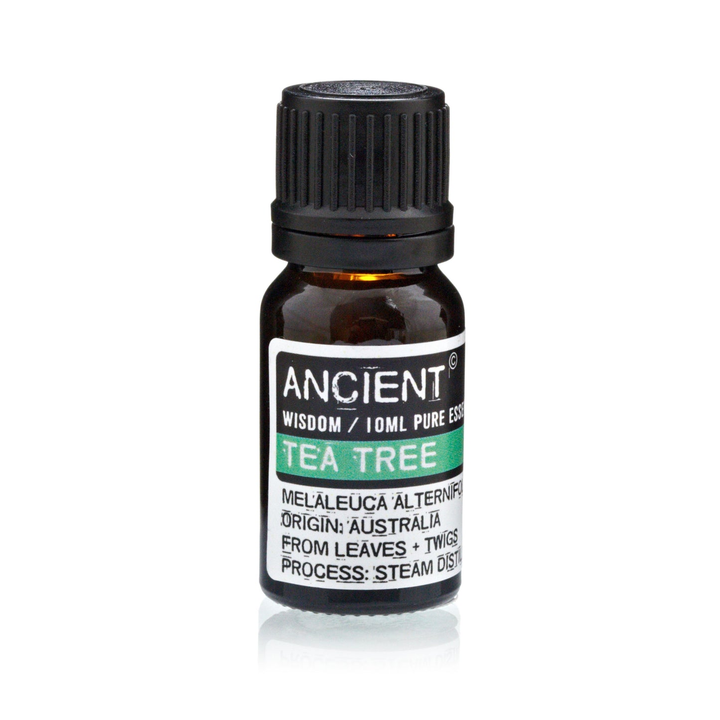 Conjunto de aceites esenciales de lavanda, árbol de té y romero de 10 ml cada uno.