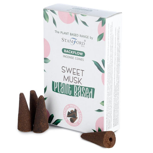 Almizcle Dulce - Conos de Incienso de Reflujo a Base de Plantas