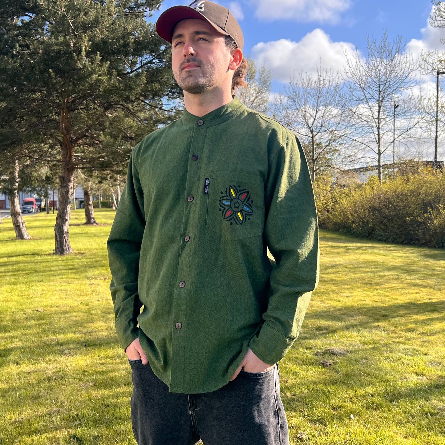 Nomad Sari Kathmandu Camisa - Verde Bosque - XXL