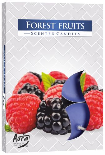 1x Set de 6 Velas de Té Perfumadas - Frutas del Bosque