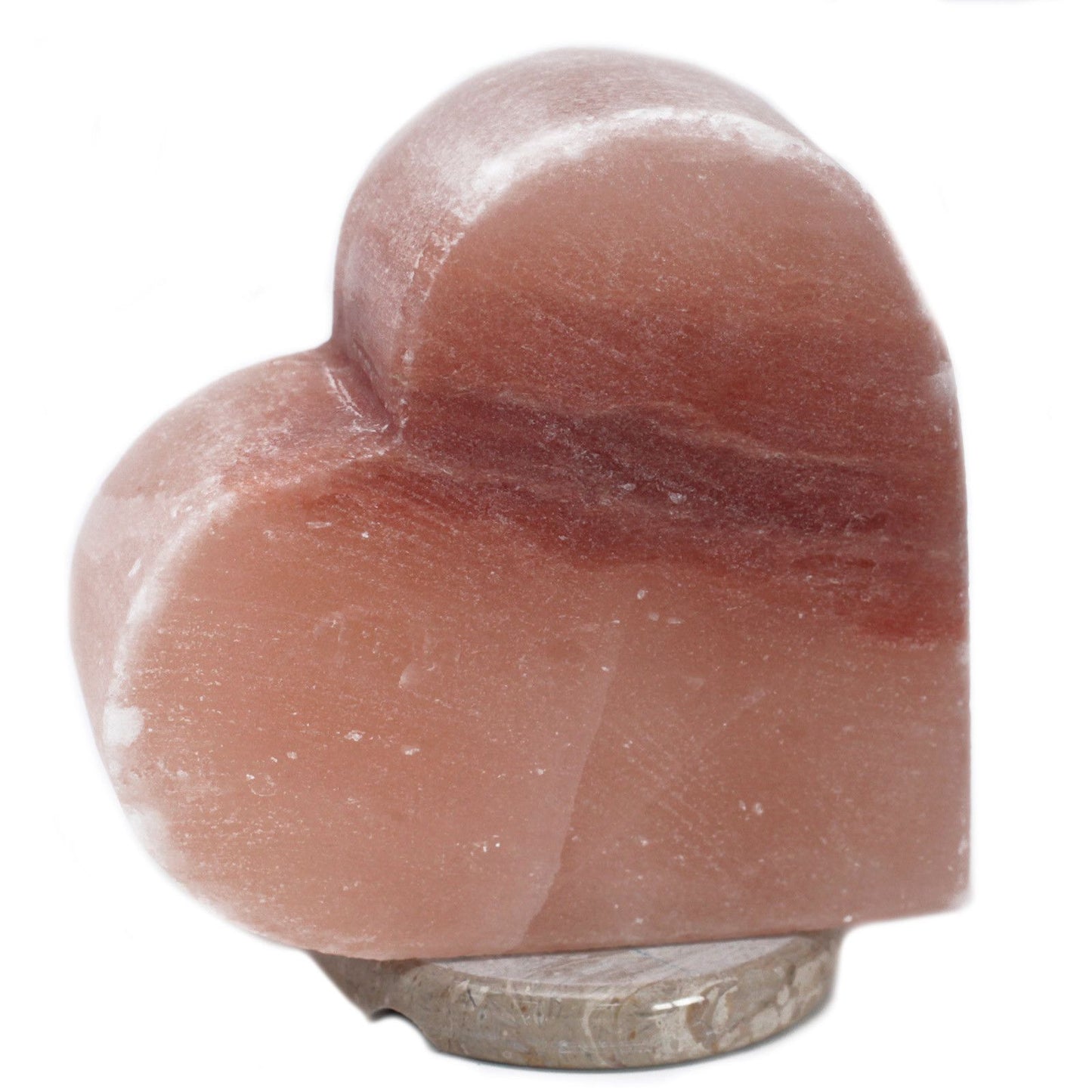 Lámpara de Sal del Himalaya Corazón 3kg – Piedra Natural Tallada a Mano.