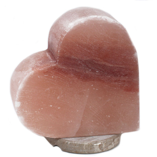 Lámpara de Sal del Himalaya Corazón 3kg – Piedra Natural Tallada a Mano.