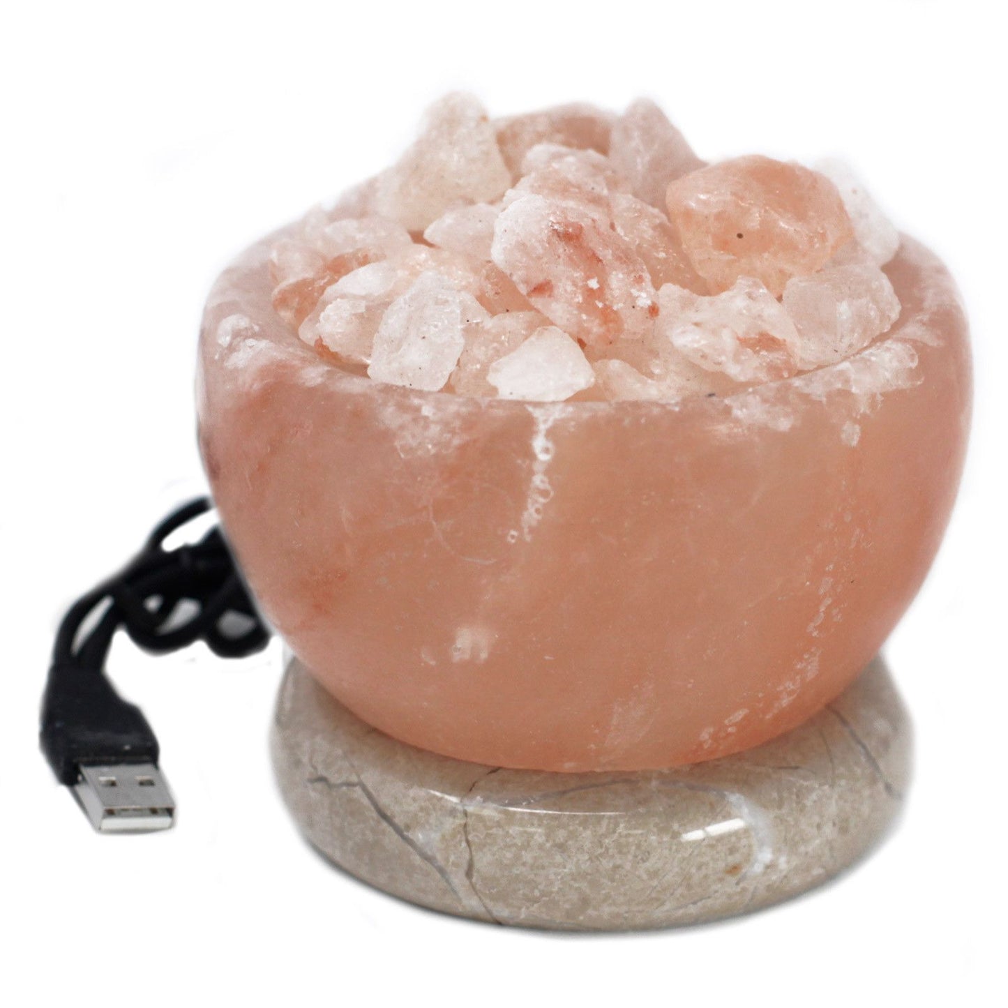 Lámpara de Sal del Himalaya Cuenco USB